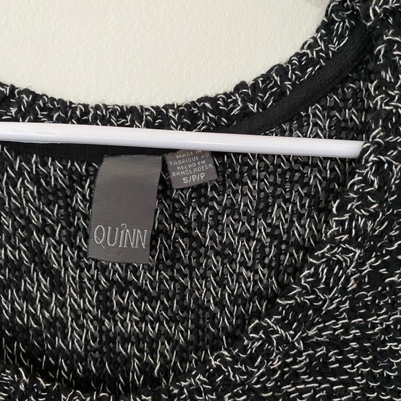 Women's Black and White Sweater - Picture 2 of 3